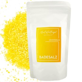 Hallingers Lemongrass - Hochwertiges Badesalz als Geschenk mit Totes Meer Badesalz - aus dem Maxl Hallinger Duftatelier (Set) - Ostergeschenke Osterkörbchen Ostereier & als Osterdeko | Geburtstag Glüc
