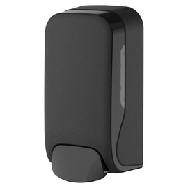 HyPaFol Soap Dispenser 1000 ml - Refillable, Matte Black, Wall Mounted, Hygiene Dispenser for Liquid Soap with Level Indicator & Key System