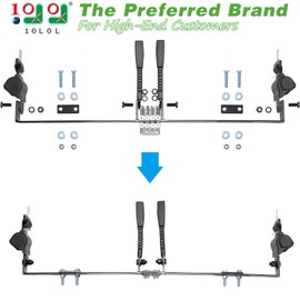 10L0L 2 Passenger Universal Golf Cart Seat Belt Bracket Kit for Yamaha, EZGO TXT/RXV, Club Car DS/Precedent Front Rear Seat, Retractable Seatbelts 42" Long