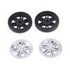 4 Sets Suitcase Repair Wheels with Covers PVC Wheel Casters
