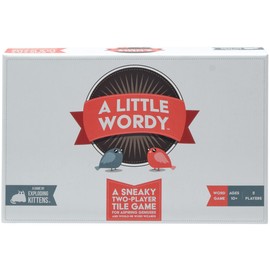 A Little Wordy by Exploding Kittens – Un Juego de Palabras Inteligente de Azulejos, Cartas y Pistas, Juegos de Mesa para 2 Jugadores para Adultos y Adolescentes, Juego de Azulejos de Letras