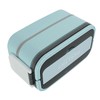 Double Layer Bento Box 316 Stainless Steel Compartment Portable Lunch