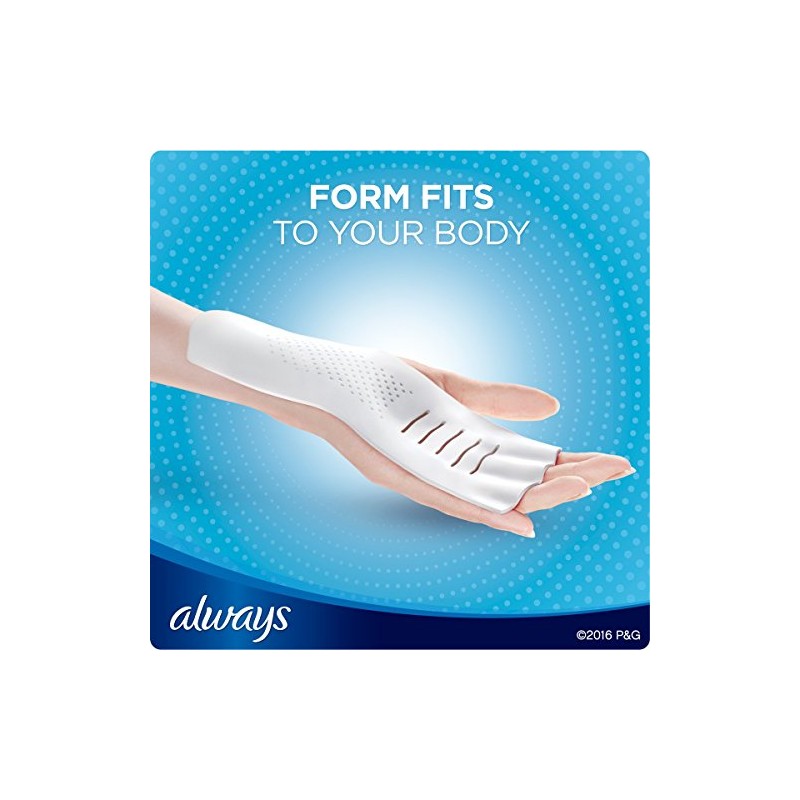 Always Infinity Maxi Pads Flexi-Wings Regular Flow 36 Each (Pack