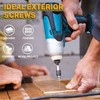 LIONMAX Deck Screws #14 x8 Inch, 100 PCS, Long Wood