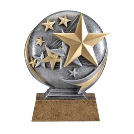Stars Motion Xtreme 3D Trophy - Star Student Award - 5 Inch Tall - Customize Now - Decade Awards