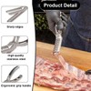 Rib Prep Stainless Steel Rib Membrane Remover, BBQ Tool with