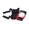 STREET KNEE/ELBOW PAD SET - OPEN BACK - RED BLACK