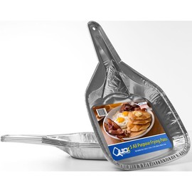 DISPOSABLE ALUMINUM FOIL FRYING PAN - Size: 5 PACK