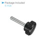 CoCud Knurling Clamp Knob M5 x 25mm Male Thread 16mm