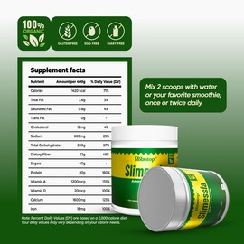 Slimessia Herbal Tea Powder by Robutop | 400g Vegan & Non-GMO Digestive & Wellness Tea with Moringa & Green Tea for Balance and Vitality