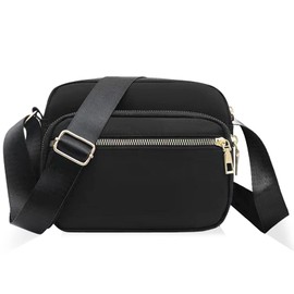 DUGEHO Frauen Cross Body Bag, Crossbody Taschen Handy Brieftasche Taschen, Schulter Handtasche Casual Geldbörse mit großer Kapazität für Frauen Mädchen Reisen täglichen Gebrauch（Schwarz）