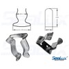 SeaLux Pair Stainless Steel Boat Hook Spring Clamp Holder Bracket