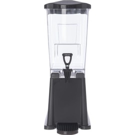 Carlisle Trimline 3 Gal Premium Single 3.5 Gal Drink Dispenser Simple Base Polycarbonate, Black