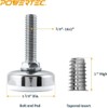 POWERTEC Threaded Leveling Feet 4PK with 3/8"-16 Threaded Inserts, Heavy