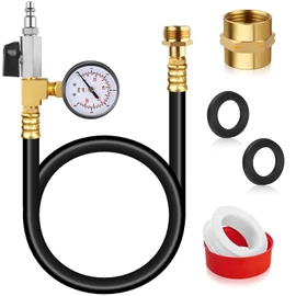 Boltigen Upgraded RV Winterizing Kit with Pressure Gauge & Control Valve