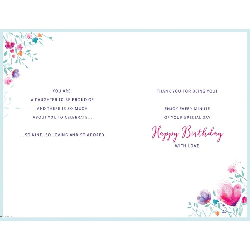 Regal Publishing Birthday Card Daughter - 10 x 7 inches