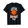 Little Brother Of The Birthday Boy Basketball Theme Bday T-Shirt