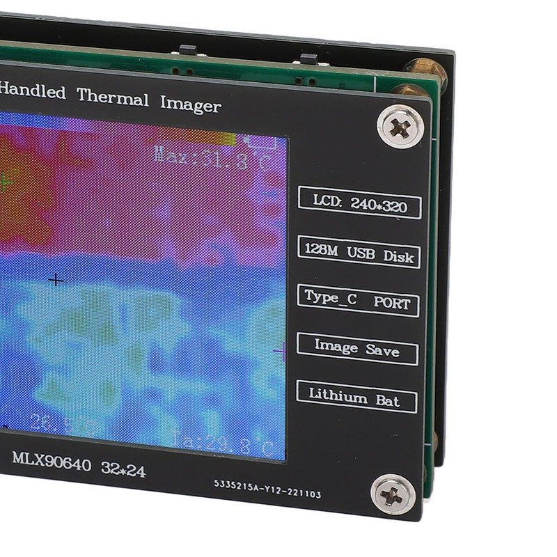 Thermal Imager Infrared Camera Digital Handheld Portable Multifunctional 2.8in LCD