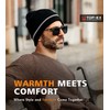 TOP-EX 50% Merino Wool Beanie Hat Men Women Winter Running
