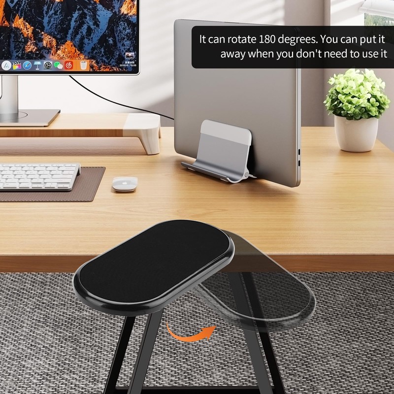 2 PCS Desk Arm Rest Support, Rotating Computer Desk Armrest