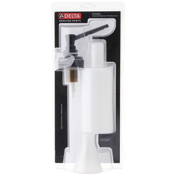 Delta Faucet Pump Soap/ Lotion Dispenser Black, Countertop Soap Dispenser,