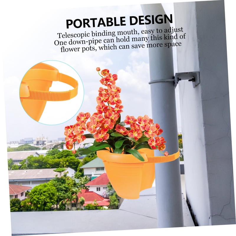 Levemolo 1 PC Durable Wall Mounted Flower Pot Practical Hanging