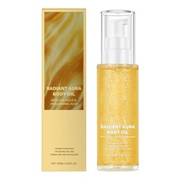 Body Glow Shimmer Body Oil, Luxurious Radiant Glow and Hydration for Face, Body
