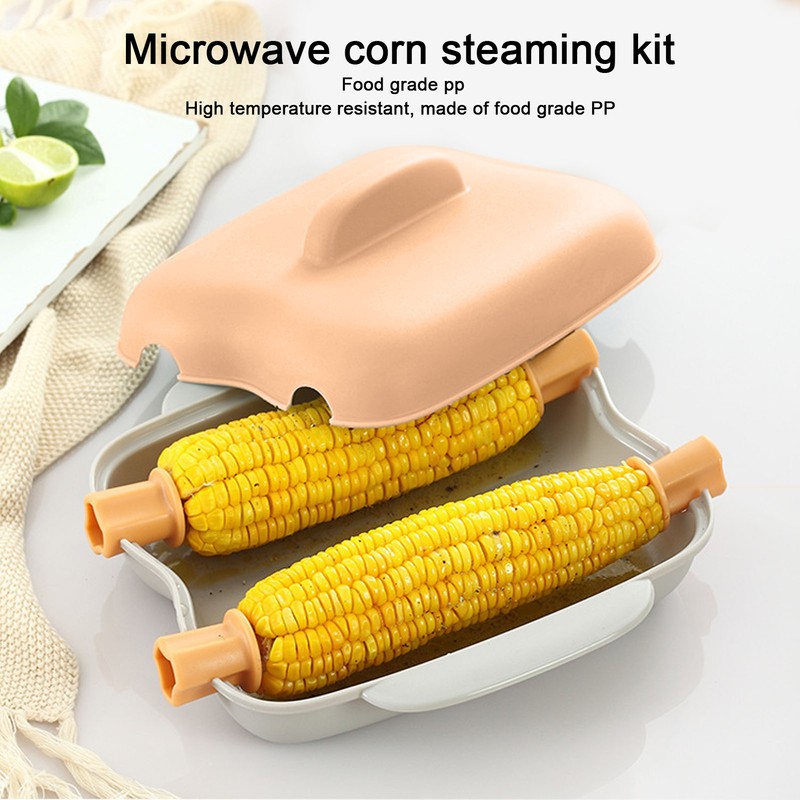 Microwave Corn Cooker Food Grade PP No BPA Microwavable Portable