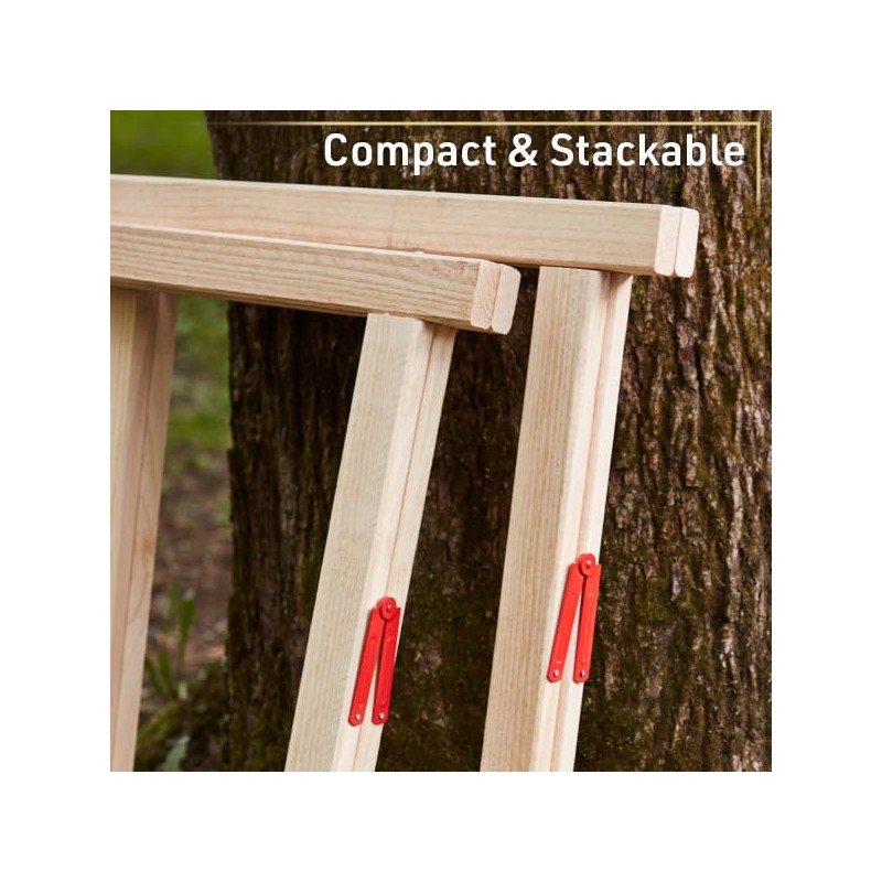 Saw Horses 2 Pack - Heavy Duty Sawhorses 2 Pack