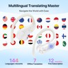 AI Real-Time Translation Earbuds: 144 Languages, Noise Canceling, Offline Mode,