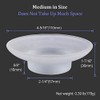 U/N 2x Glass Soap Dish Replacement Spare for Bathroom Accessory