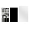 LORJE Dimming Stickers, 3 Stickers LED Light Blackout Sticker, LED