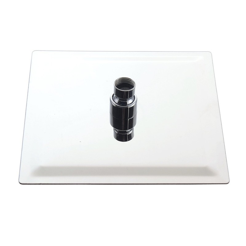 Yodel 12 Inch Solid Square Ultra Thin Stainless Steel Rain