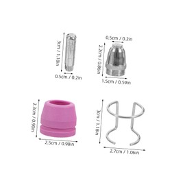 NOLITOY 1set Plasma Cutter Accessories Cut Nozzles Cups Kit for Precision Plasma Cutting Projects Easy to Install Compatible Various Models