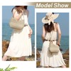 Syrads Straw Pocketbook Crossbody Bag for Women Summer Chic Woven