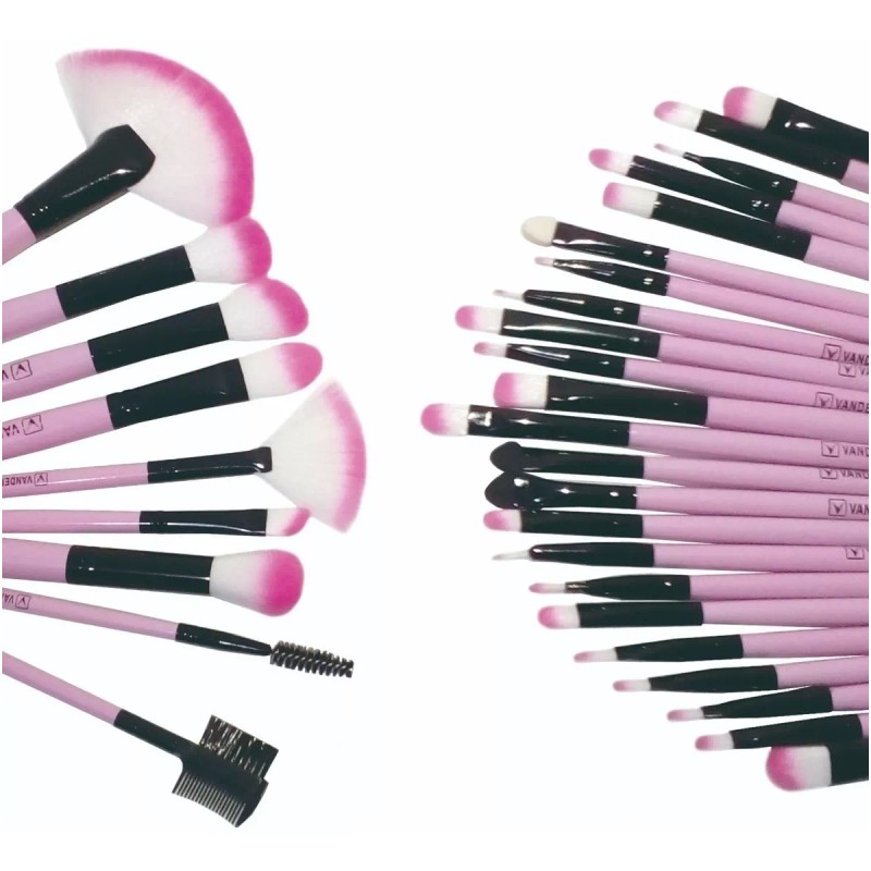 Monzó Set De 32 Piezas, Brochas Para Maquillaje Profesional