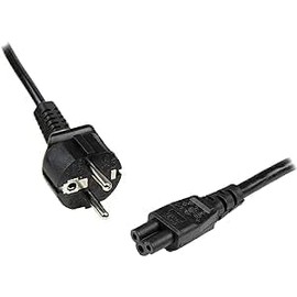 PANAMEMORY Netzkabel fur Notebook, 1,80 m; Schuko-Stromkabel EU auf C5, 2,5 A-250 V, 18 AWG; Ersatz-AC-Netzkabel fur Netzteil zum Aufladen von Laptops