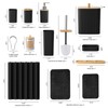 Z ZONAMA Bathroom Accessories Set - 22PCS Black Bathroom Set