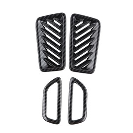 4pcs Car Interior Front Upper Air Vent Outlet Cover Trim Fit for Toyota RAV4 2019