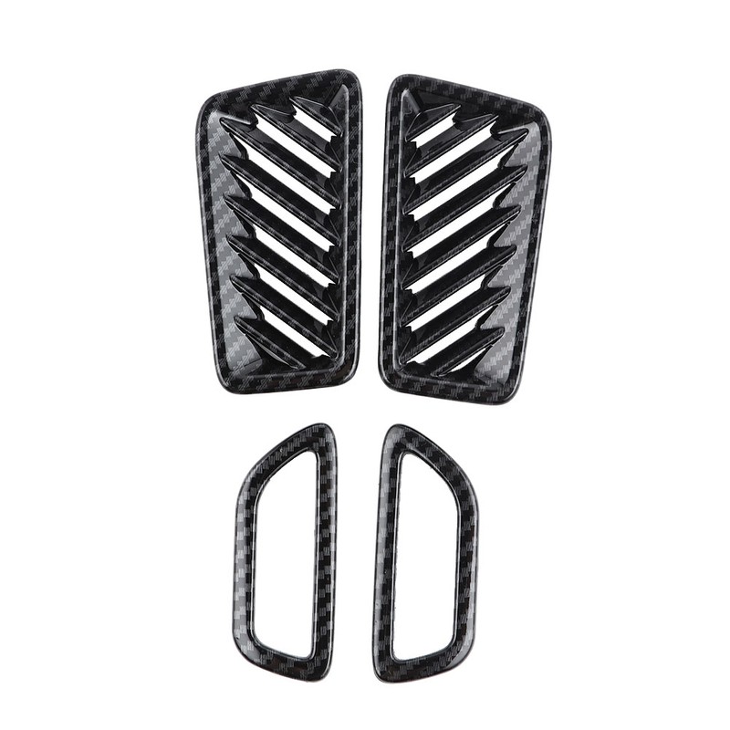 4pcs Car Interior Front Upper Air Vent Outlet Cover Trim