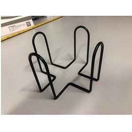 Flyup Coaster Holder, 4 PCS Metal Holder for Square or Round Coaster Sets Home Wrought Iron Shelf Decoration (Style 1)