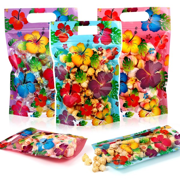 Capoda 60 Pcs Luau Party Favor Bags Hawaiian Gift Bags