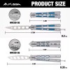 FLISSA 2PCS Butterfly Balisong Trainer Practice Alu Handle No Offensive