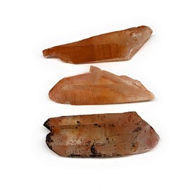 WatanGems 3pcs, 35.9g, 1.8" - 2.2" Small Natural Red Quartz Crystal Terminated, Minerals Specimens, Gemstone, Reiki Energy, Metaphysical, Collectible, from Morocco, B11345
