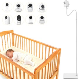 iTODOS Baby Monitor Floor Stand Holder Mount Compatible with Infant Optics DXR-8 Pro,Nanit Pro & Flex Stand,VTech VM819/VM901,HelloBaby HB6550/6560,Owlet,Momcozy,eufy,Motorola and 1/4 Threaded Camera