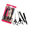 Black Hair Cutting Scissors Set Self Haircut 10ea