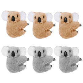 OJIOUI 6 Pcs Koala Clip Koala Bear Pencil Hugger Pencil Buddy Topper Birthday Party Supplies(7CM Koala Clips, 6)