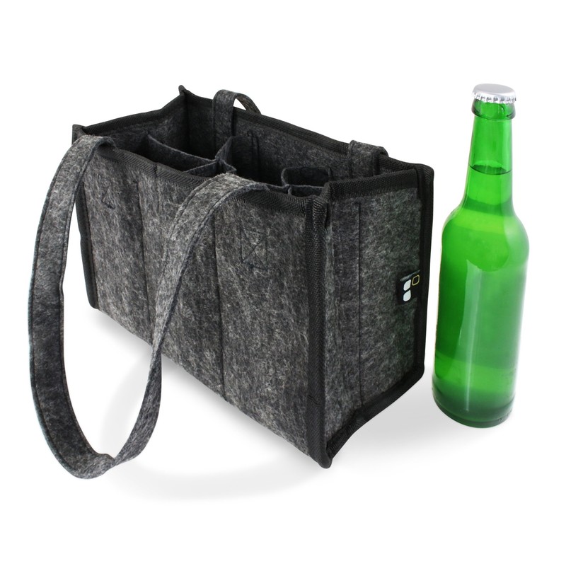 BP Bottle Bag Bottle Basket Bottle Carrier Made of Felt