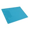 Silicone Soldering Mat with 25cm Scale Prevent Slipping Watch Repair