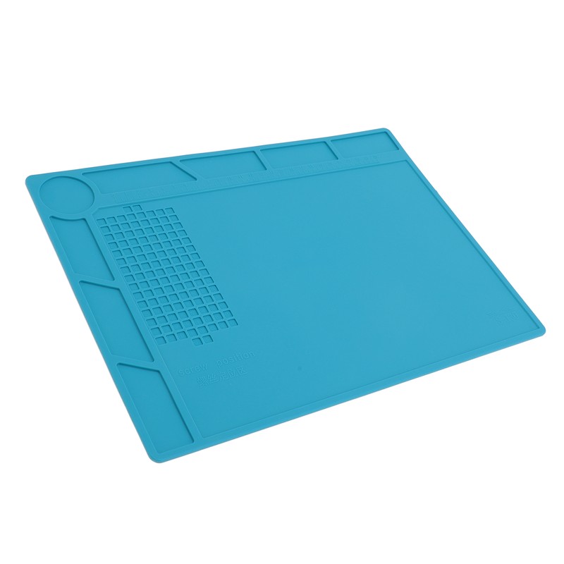 Silicone Soldering Mat with 25cm Scale Prevent Slipping Watch Repair